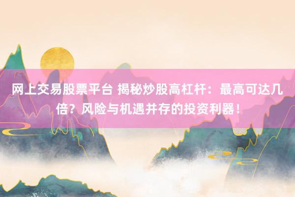 网上交易股票平台 揭秘炒股高杠杆：最高可达几倍？风险与机遇并存的投资利器！