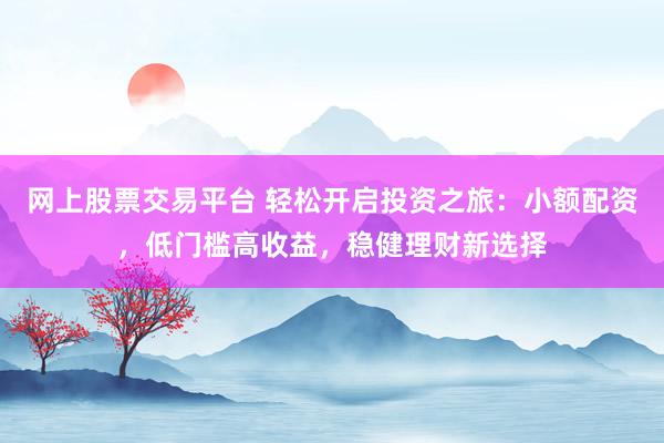 网上股票交易平台 轻松开启投资之旅：小额配资，低门槛高收益，稳健理财新选择