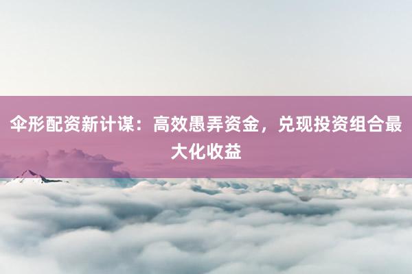 伞形配资新计谋：高效愚弄资金，兑现投资组合最大化收益