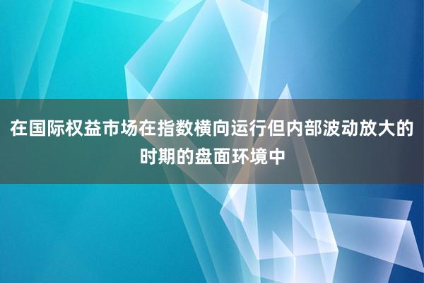 在国际权益市场在指数横向运行但内部波动放大的时期的盘面环境中