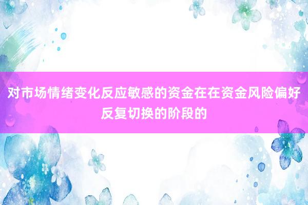 对市场情绪变化反应敏感的资金在在资金风险偏好反复切换的阶段的